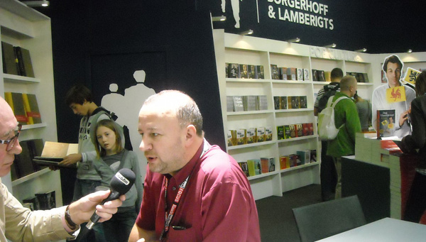 boekenbeurs 2011 wim de bock pancartet