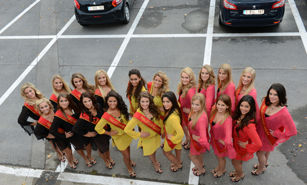 miss belgie 2013 de 20 finalisten pancarte 1