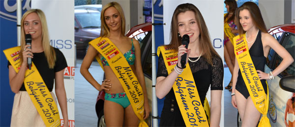 miss coast 2013 persvoorstelling cline volcke kimberly feys pancarte