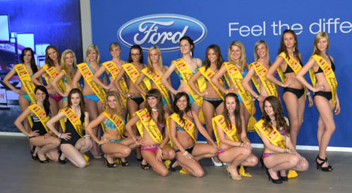 miss coast 2013 persvoorstelling groep pancarte